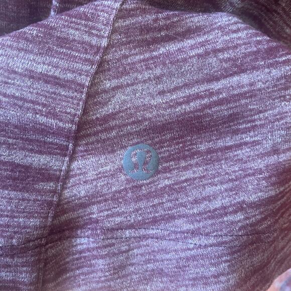 Lululemon &Go Long Sleeve Open Back Turtleneck size 10 heathered purple EUC - Picture 7 of 9